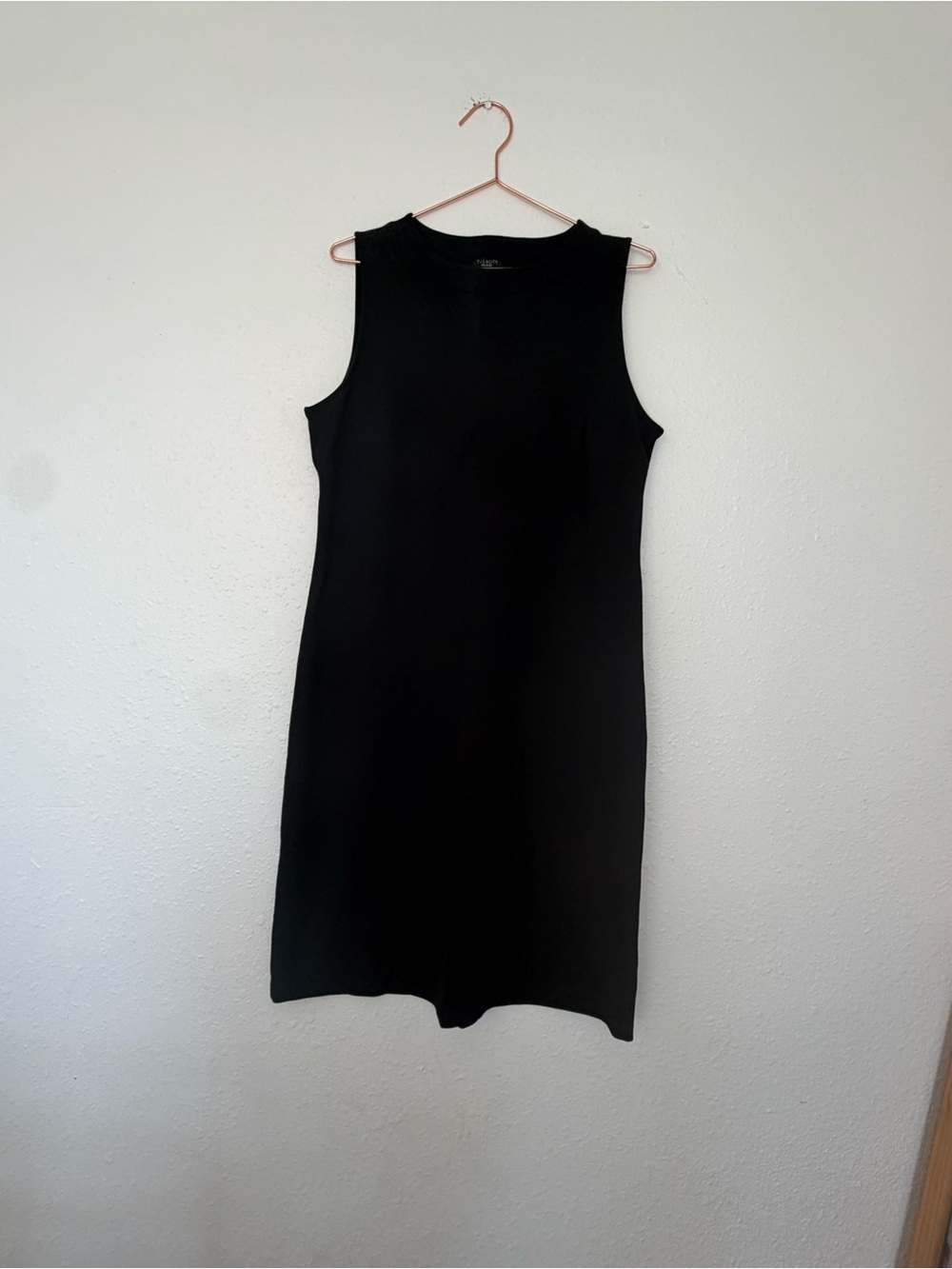 Talbots Black Sleeveless Shift Dress